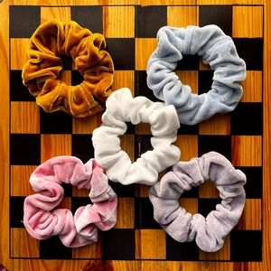 Urban Outfitters Velvet Scrunchie Set